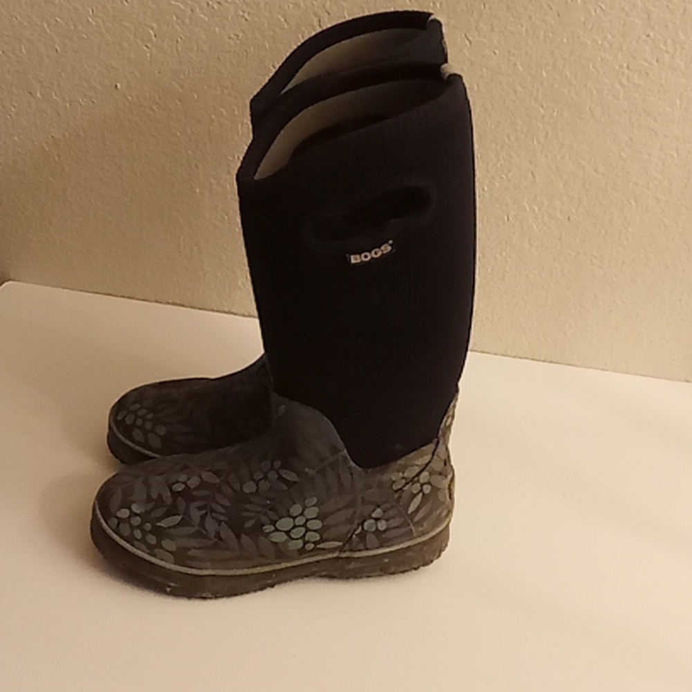 BOGS Rainy Fall Work Size 6 Black-Gray Colors - Picture 2 of 8